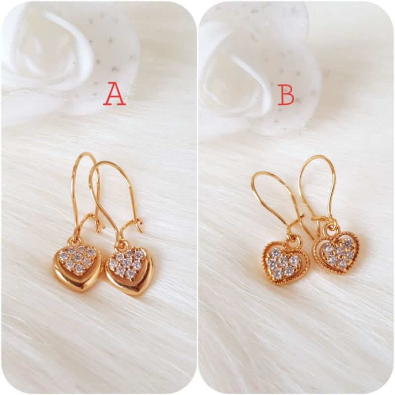 Anting Jurai Love import xuping perhiasan lapis emas xuping bestseller