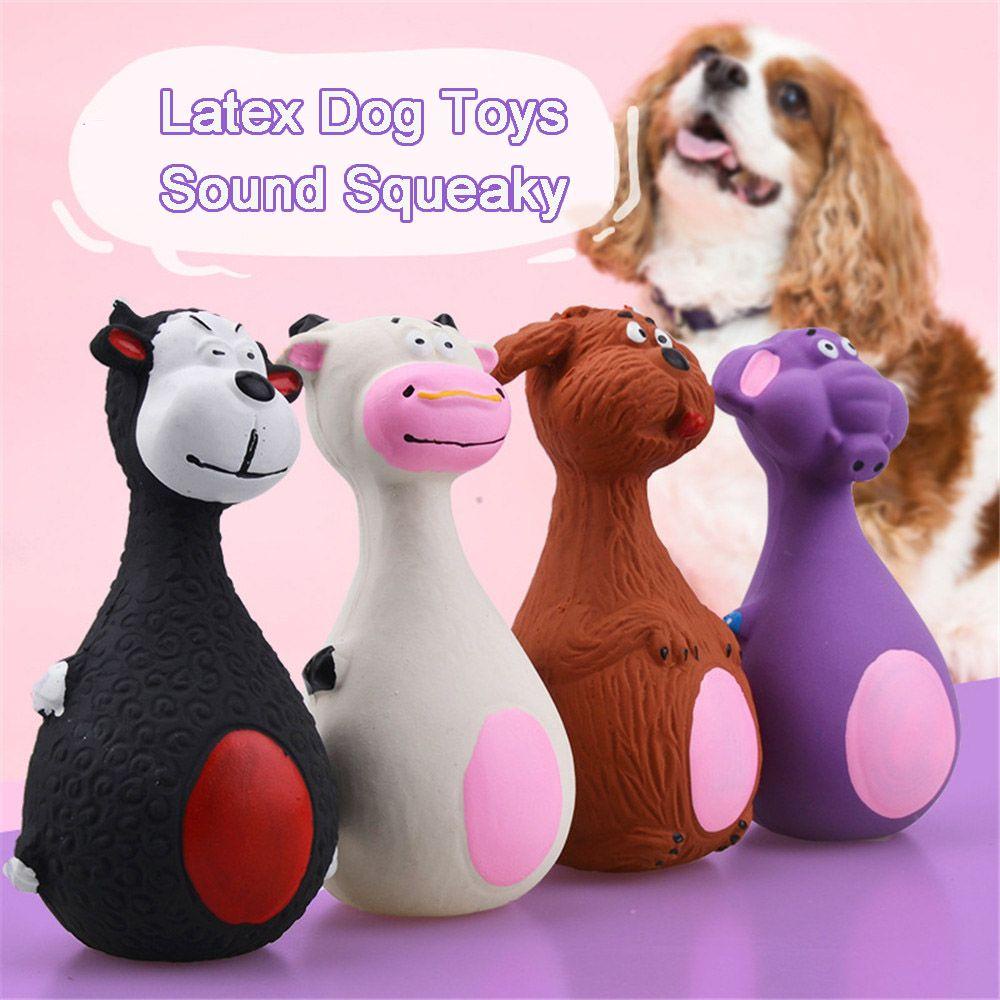Solighter Latex Dog Toys Perlengkapan Hewan Peliharaan Membersihkan Gigi Karet Rubber Vokal Mainan