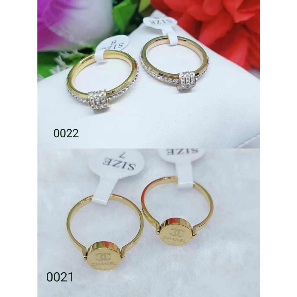 Cincin Titanium Permata Prthiasan Fashion 0021.0022