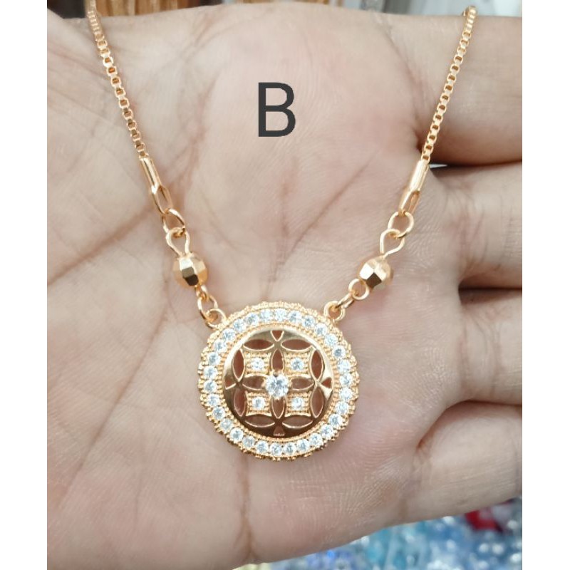 C11. Kalung xuping wanita lapis emas 45 cm