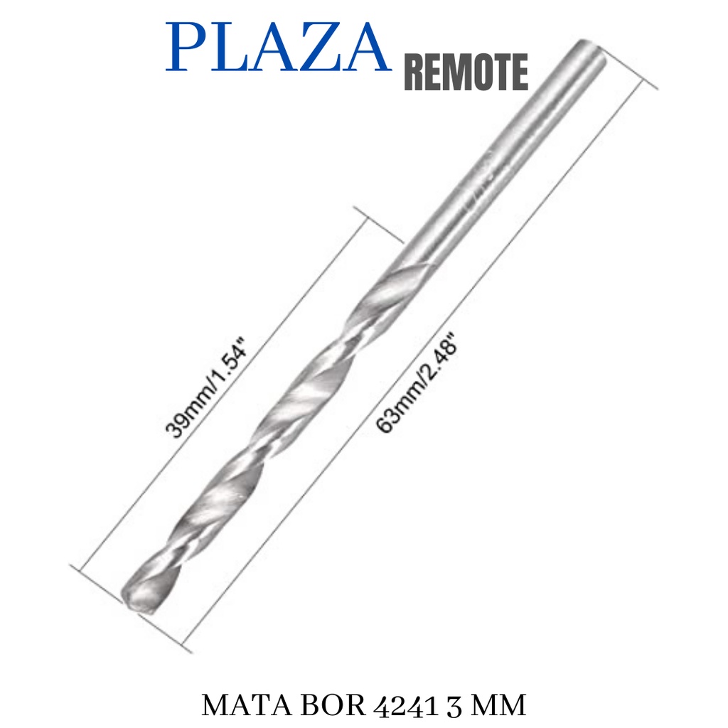 MATA BOR 4241 HOLE SAW 3 MM LURUS Gergaji Kayu HSS Drill Bit Kayu Logam Plastik