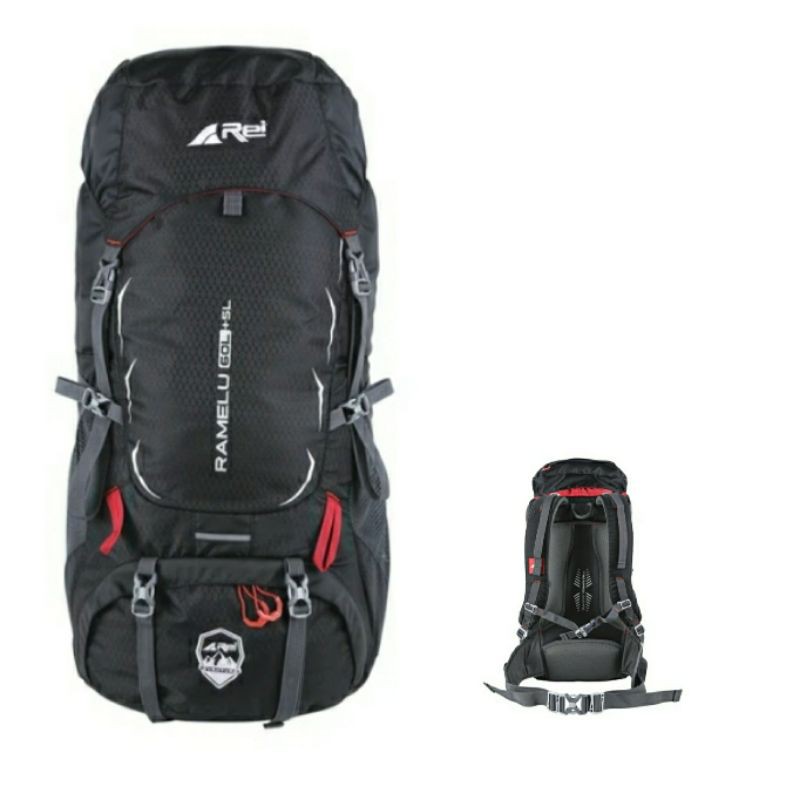 carrier Arei ramelu 60+5L dapat raincover original