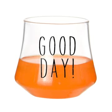 1 SET Gelas Kaca Kekinian Good Day 350ml -  4 pcs