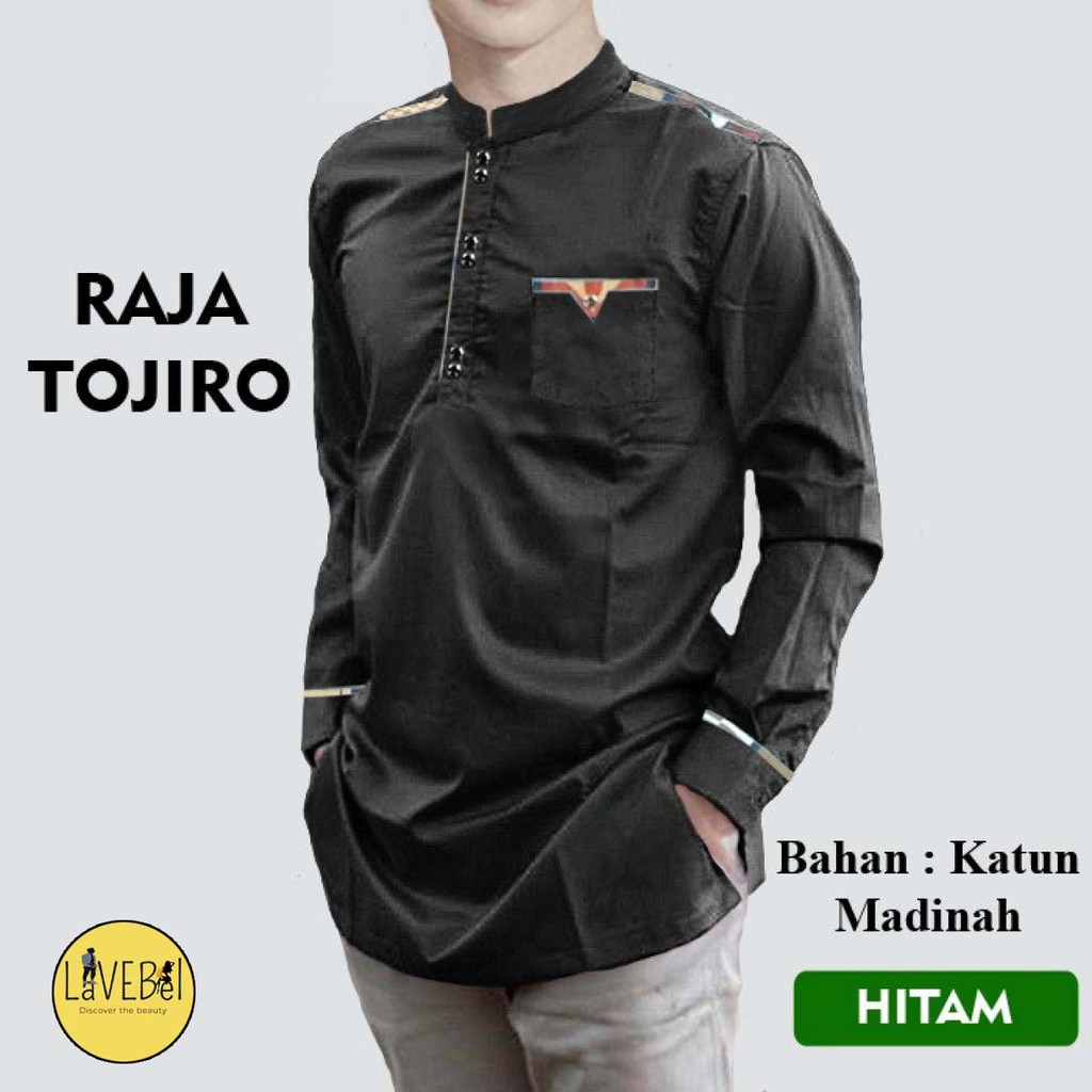 LVB Baju Koko RAJA TOJIRO TOYOBO/Uk. M,L,XL,XXL/Koko Lengan Panjang/Baju Muslimin Jumbo/Atasan Muslim Pria