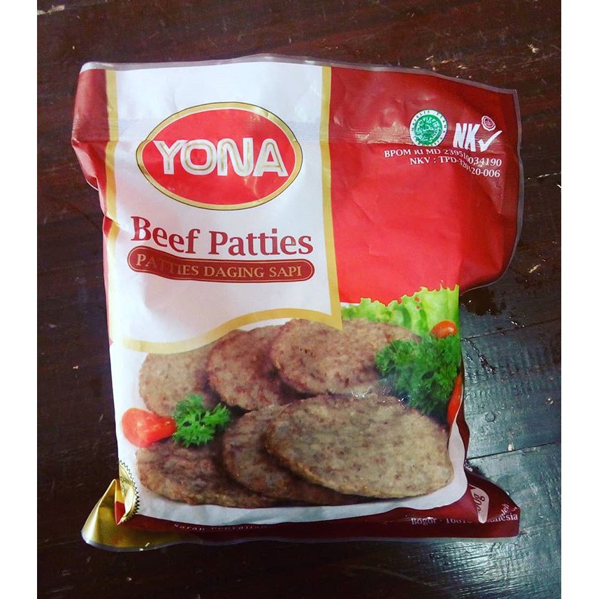 YONA BEEF PATTIES 500GR ISI 10