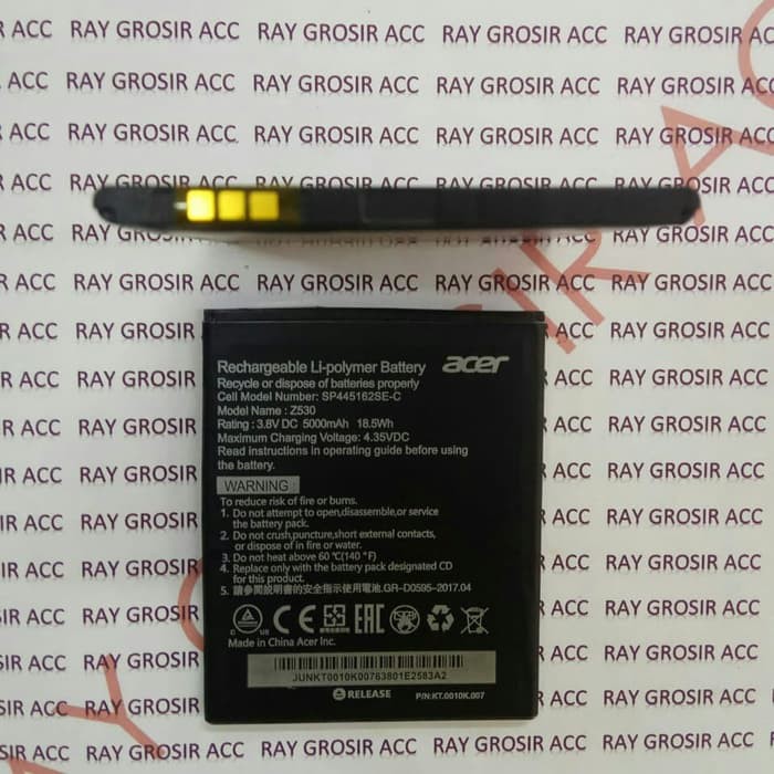 Baterai Original Double Power Acer Liquid Z530 S510 BAT-E10 HD376175PV