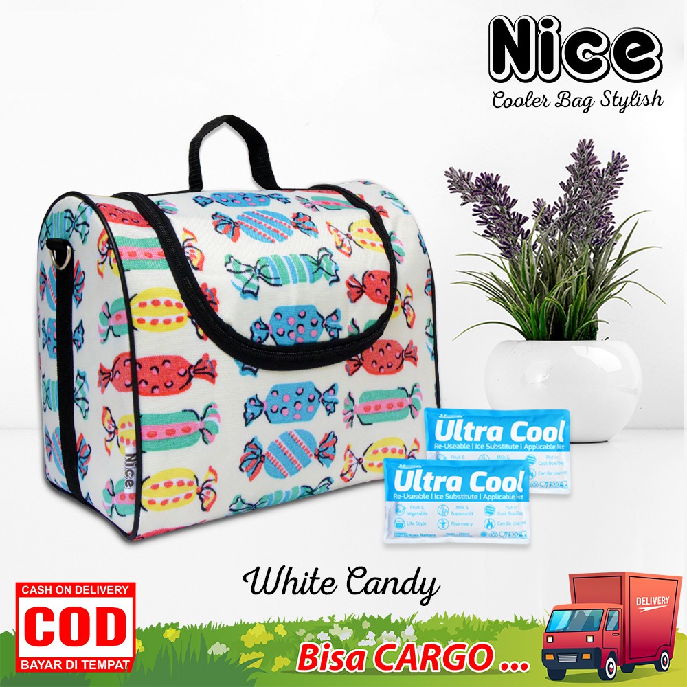 NEW - Nice Cooler Bag Precise Free Ice gel Tas Pendingin Asi Tempat Penyimpanan Asi Besar