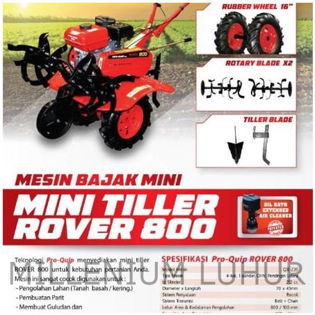MESIN BAJAK MINI /MINI TILLER/CULTIVATOR PROQUIP ROVER 800