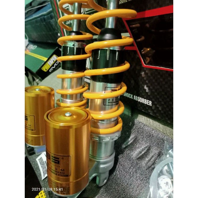 Shockbreaker tabung DBS 611 adjustable tabung berfungsi Nmax Pcx Xmax Aerox / Shock DBS