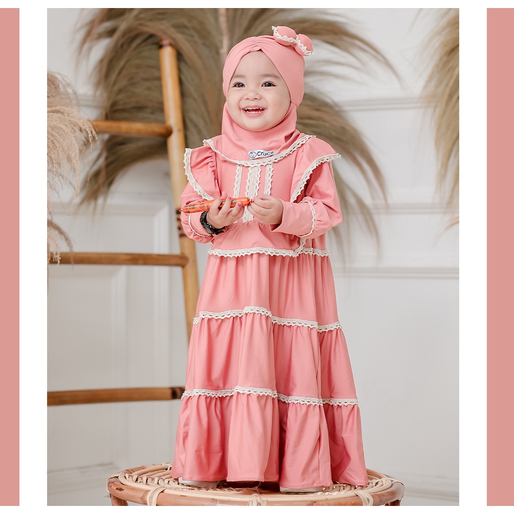 Crucil Gamis Anak Vintage 3-8 tahun