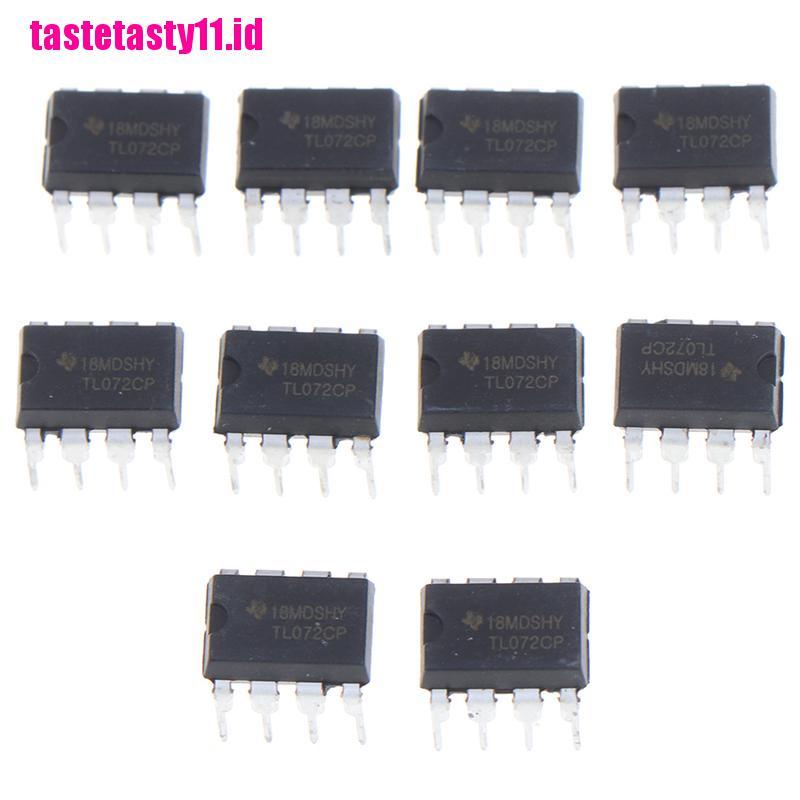 10pcs TL072CP IC Inline DIP-8 Operasi Ganda