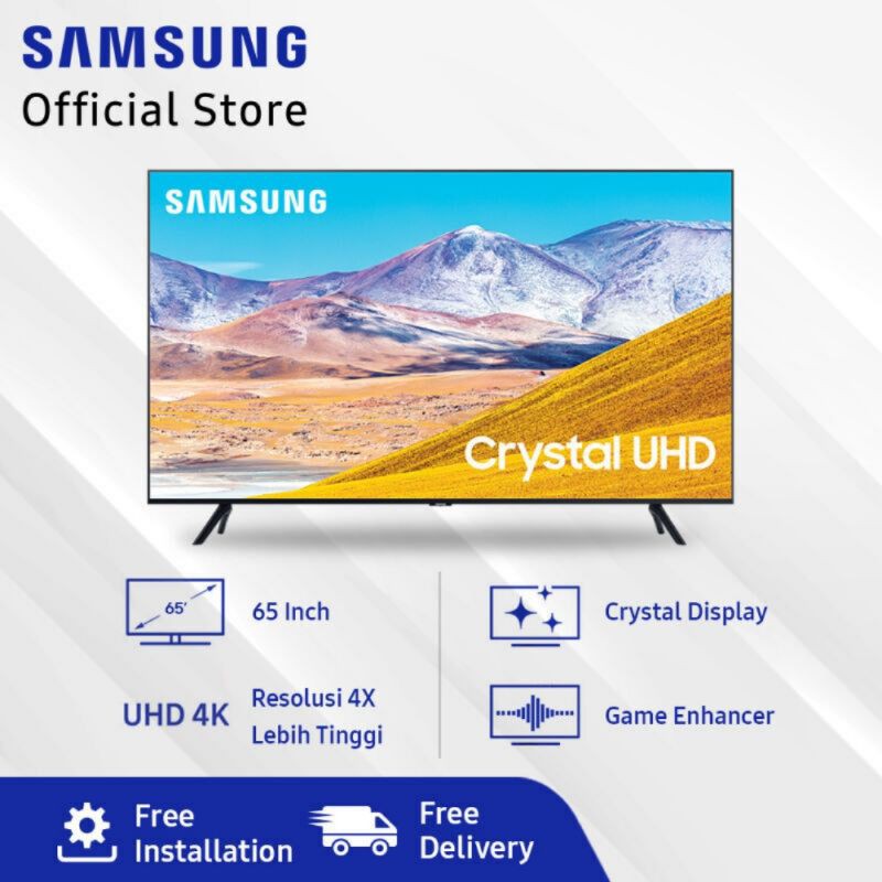 SAMSUNG Crystal UHD 4K Smart TV 65" Inch UA65TU8000 | 65TU8000 | NEW SERIES 2020