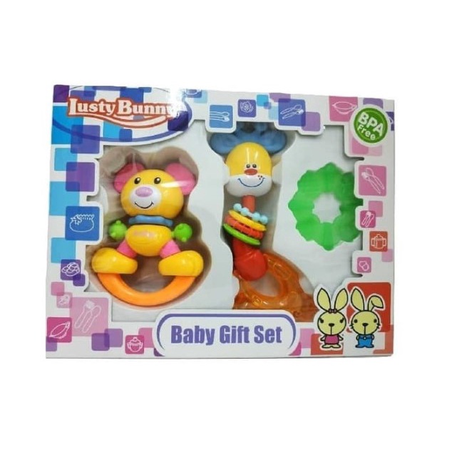 Lusty Bunny Baby Gift Set - Kado Mainan Anak - Set Kado Mainan Bayi