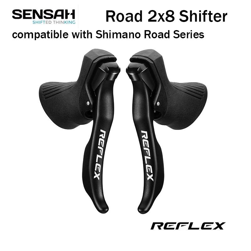 SHIFTER SENSAH REFLEX 2 X 8 SPEED BRIFTER SEPEDA ROADBIKE SEPASANG KANAN KIRI