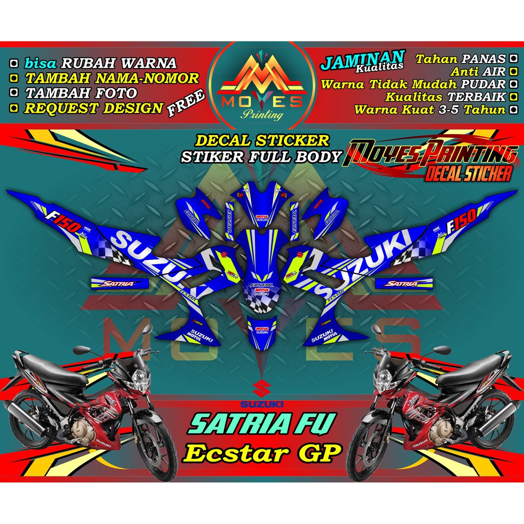 decal satria fu 150 decal motor satria fu barong