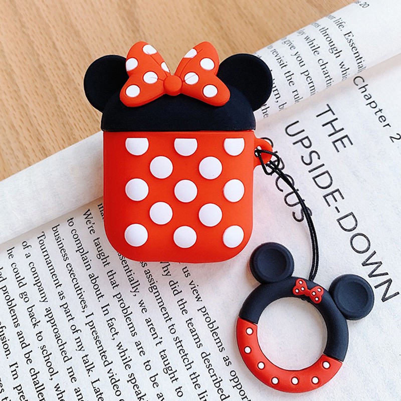 Case Pelindung Bahan Silikon Motif Kartun Untuk Apple Airpods 12 i10 i12 i9s tws