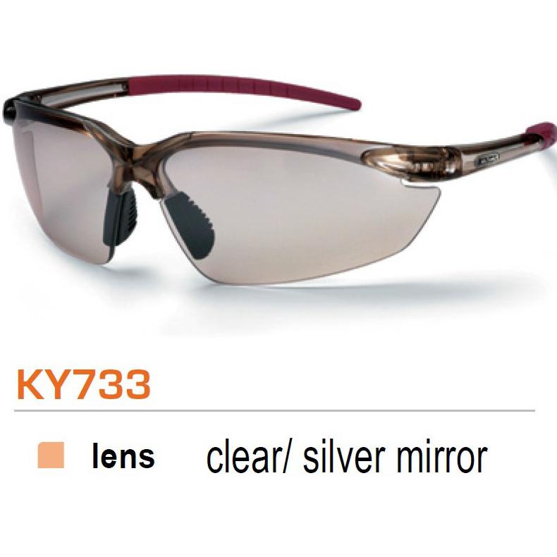 KACAMATA SAFETY KING'S KY 733 CLEAR/SILVER MIRROR/kacamata photocromic/kacamata hitam/kacamata anti 