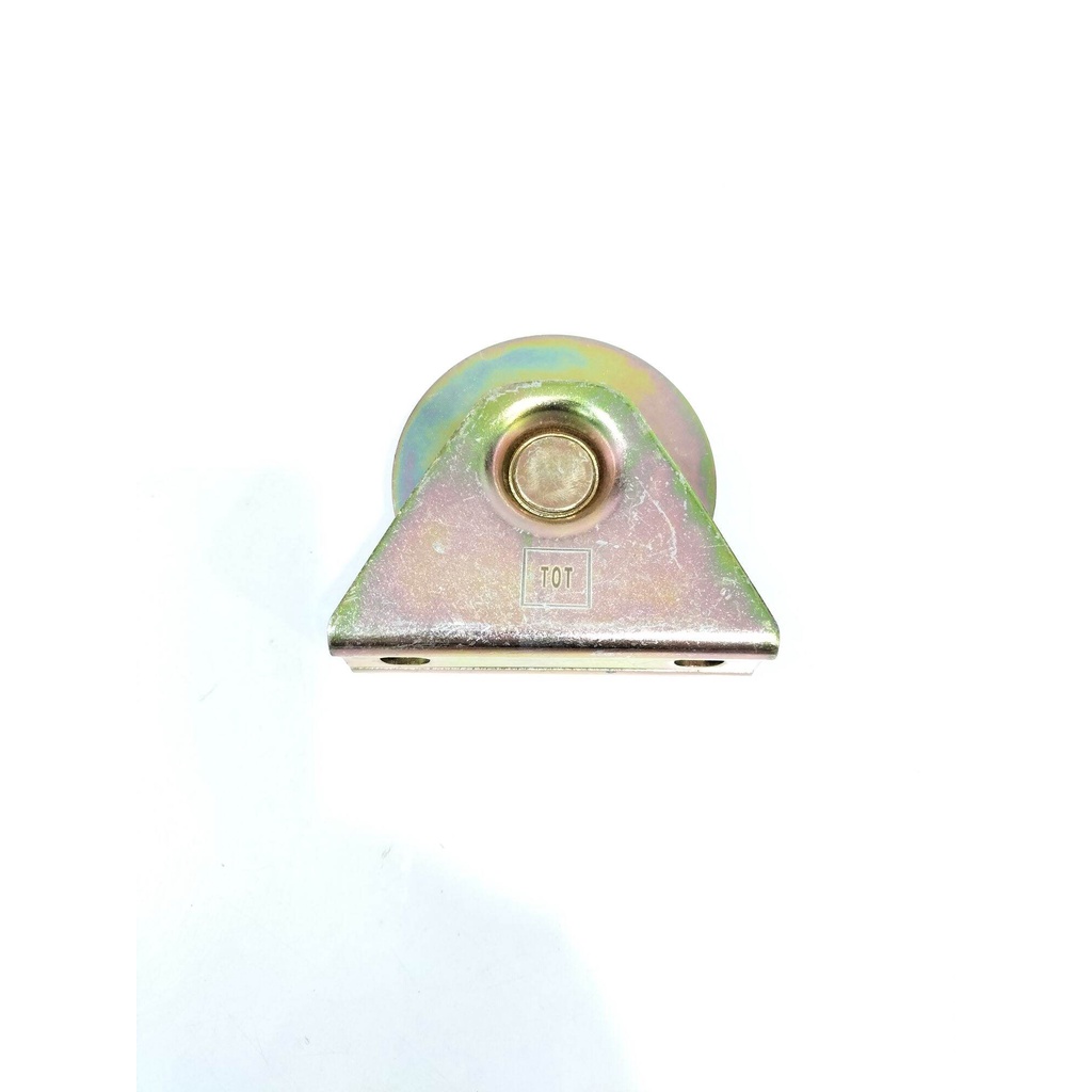 Roda Pintu Pagar 8cm/ Roda Pintu Besi As/Katrol 80mm Bulat (G7128)