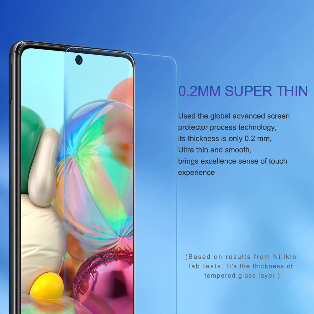 AUTHENTIC Tempered glass Samsung A71 2020 Thickness 0.2mm H+P