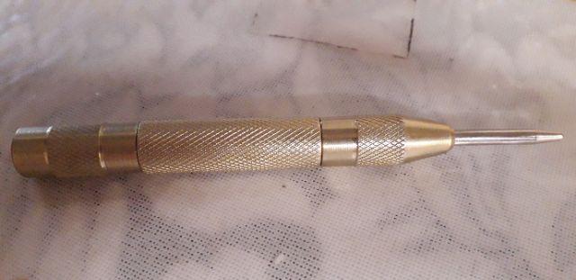 Auto Center Punch Hammer Pembuat Marking Titik Tengah Bor Tanpa Palu