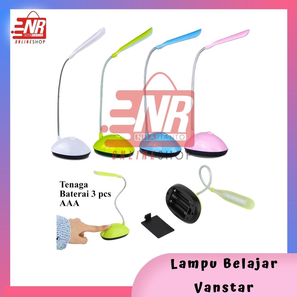 Lampu Belajar / Lampu Baca / Lampu Led Baterai / Lampu Belajar Led Vanstar