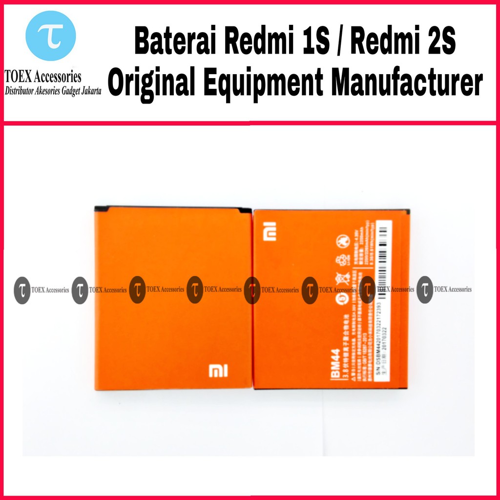 Baterai Xiaomi Redmi 1S 1 2S 2 BM44 Batre BM 44