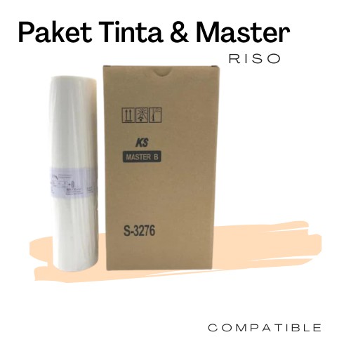 Paket Tinta Black  dan Master  Riso KS