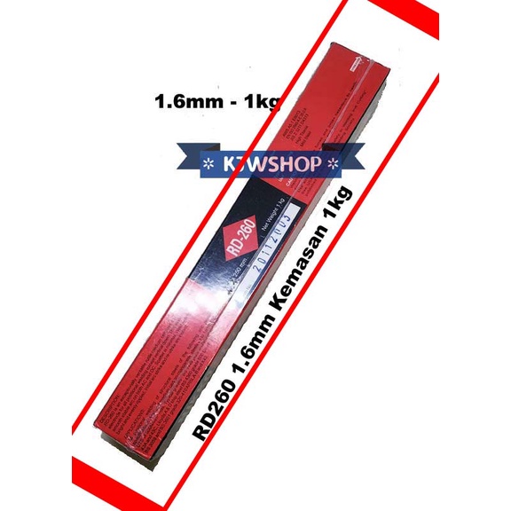 Kawat Las Besi 1.6mm Dos 1kg Kawat Las Besi 1,6mm Kawat Las Besi RD260 1.6mm Nikko Steel RD260 1.6 m