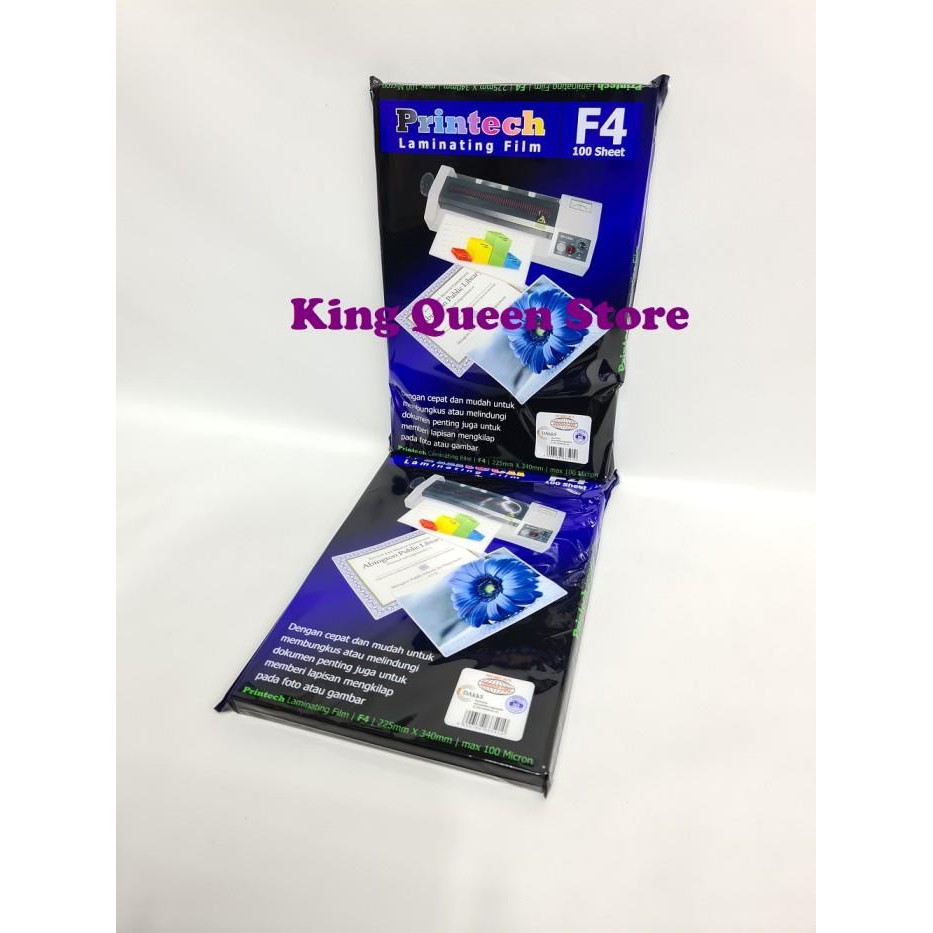 

Estella/ Plastik Laminating Printech Ukuran F4 100 Micron Laminating Film F4