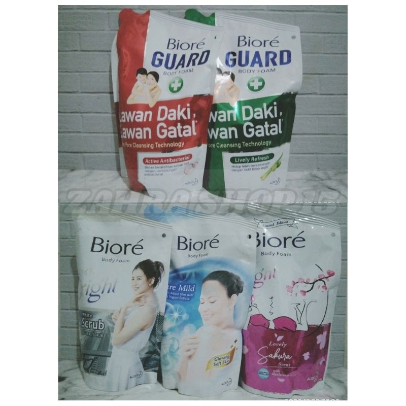 Biore Body Foam Cair Refill 400 ml