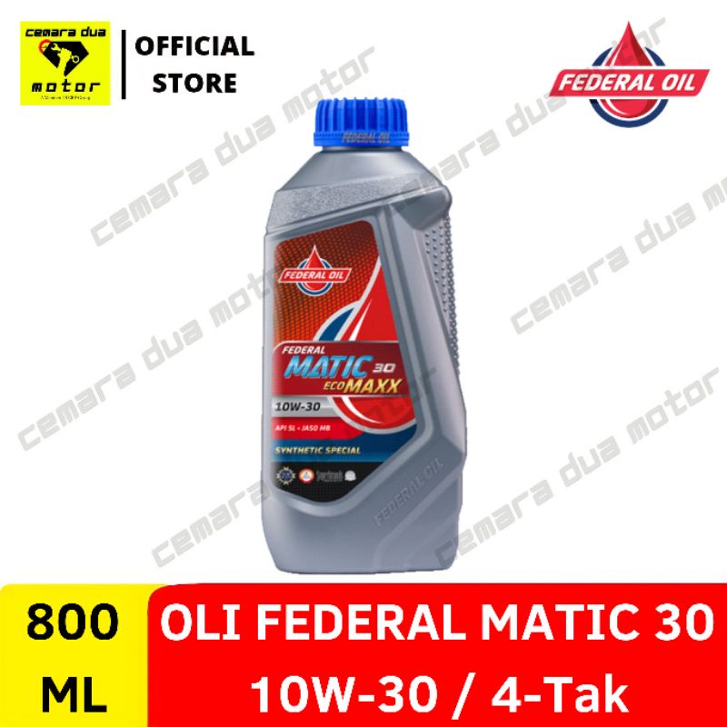OLI FEDERAL MATIC 30 10W-30 ECOMAXX 800ML OLI MATIC HONDA OLI FEDERAL ECOMAXX OLI MOTOR OLI MESIN OL