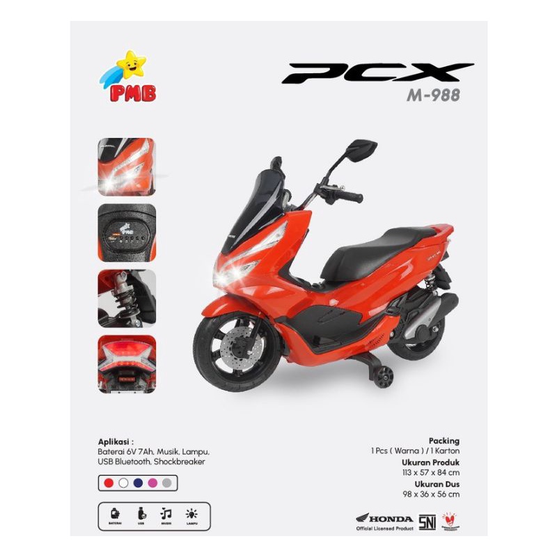 Motor Aki Anak Honda PCX M-988 , ORIGINAL PMB