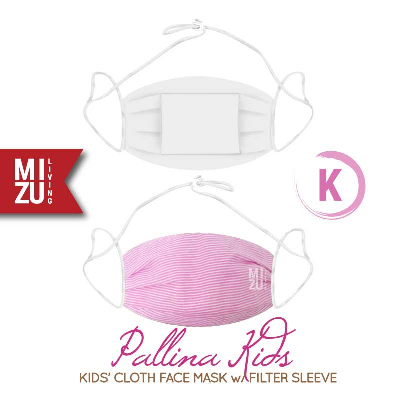 [SALE] MIZU PALLINA KIDS Cloth Face Mask Masker Anak Kain Corak 3 Ply Sarung Filter NON-MEDIS-K