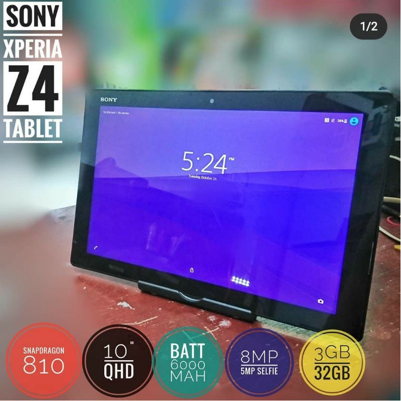 SONY XPERIA Z4 TABLET 3/32GB 4G bekas pre-owned  Japan super mulus