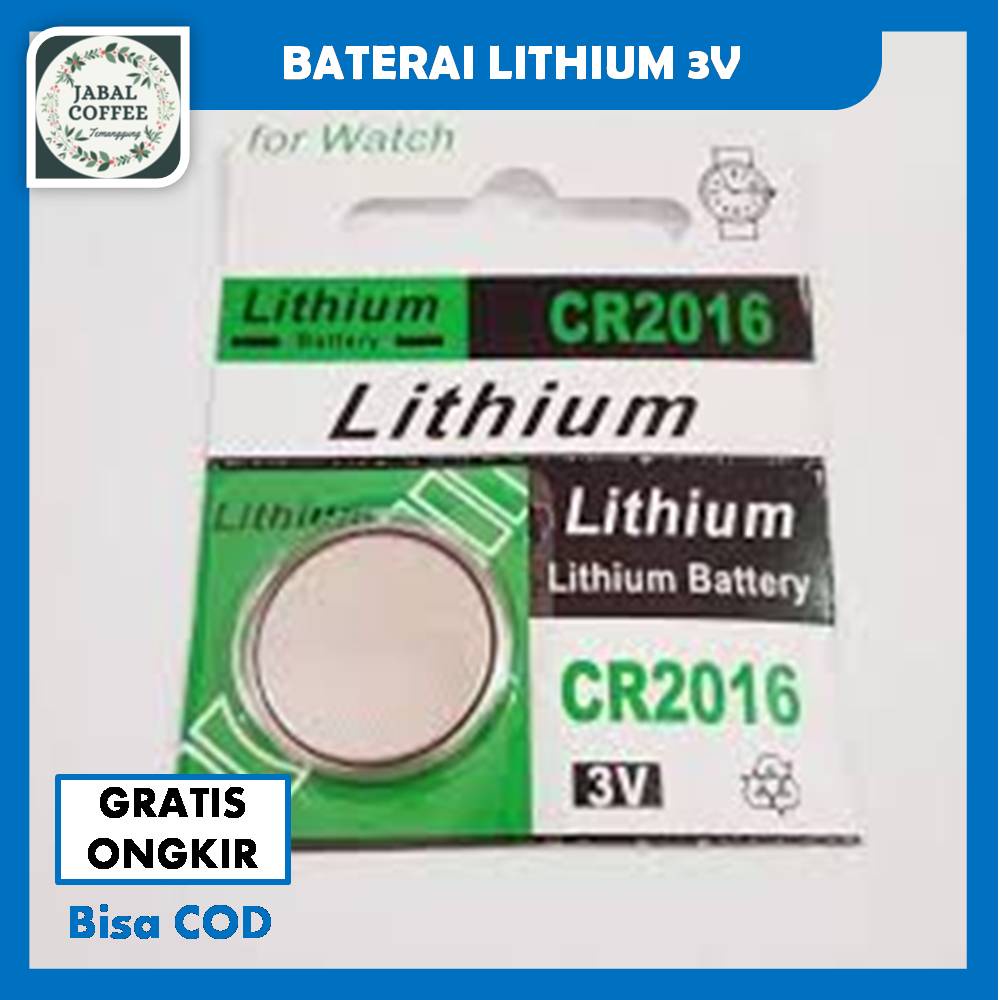 Baterai Lithium Biru CR2016 / Battery Lithium 3V Kancing Koin CR-2016 J132