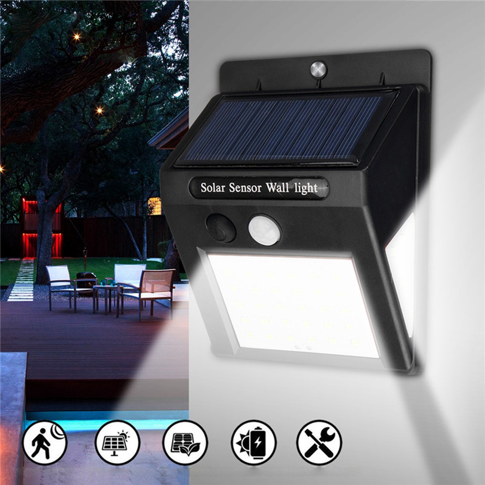 LAMPU LED SENSOR OTOMATIS / SOLAR POWERED LED WALL LIGHT