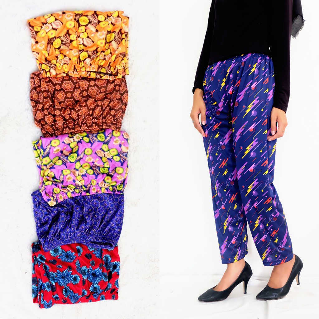 ( BISA COD ) LEGGING JUMBO PANJANG MOTIF BUNGA - celana dalam gamis hyget moti bunga