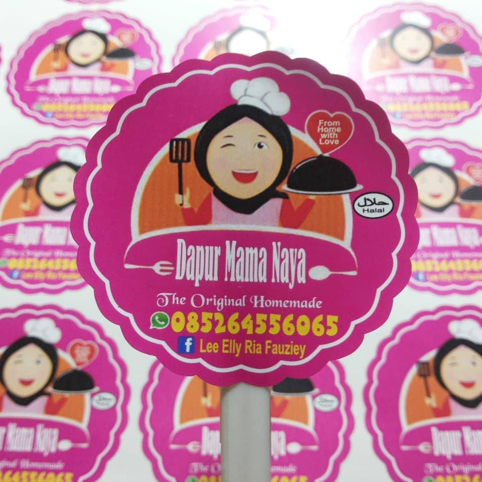 20 Ide Contoh Stiker  Catering Makanan Aneka Stiker  Keren