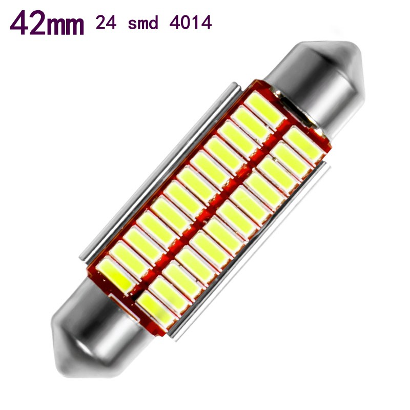 1 pc 31mm 36mm 39mm 42mm C5W 4014 SMD LED Canbus Light Festoon Light Festoon Light Festoon Light