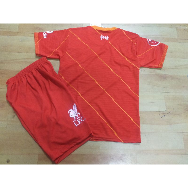 SETELAN BAJU BOLA ANAK LIVERRPOL HOME USIA 9-10THN