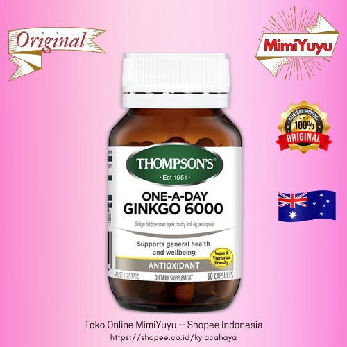 Thompsons One A Day Ginkgo 6000mg 60 Capsules