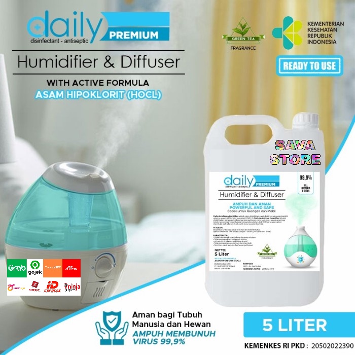 Daily Premium Humidifier &amp; Diffuser 5L (Ruangan dan Mobil)