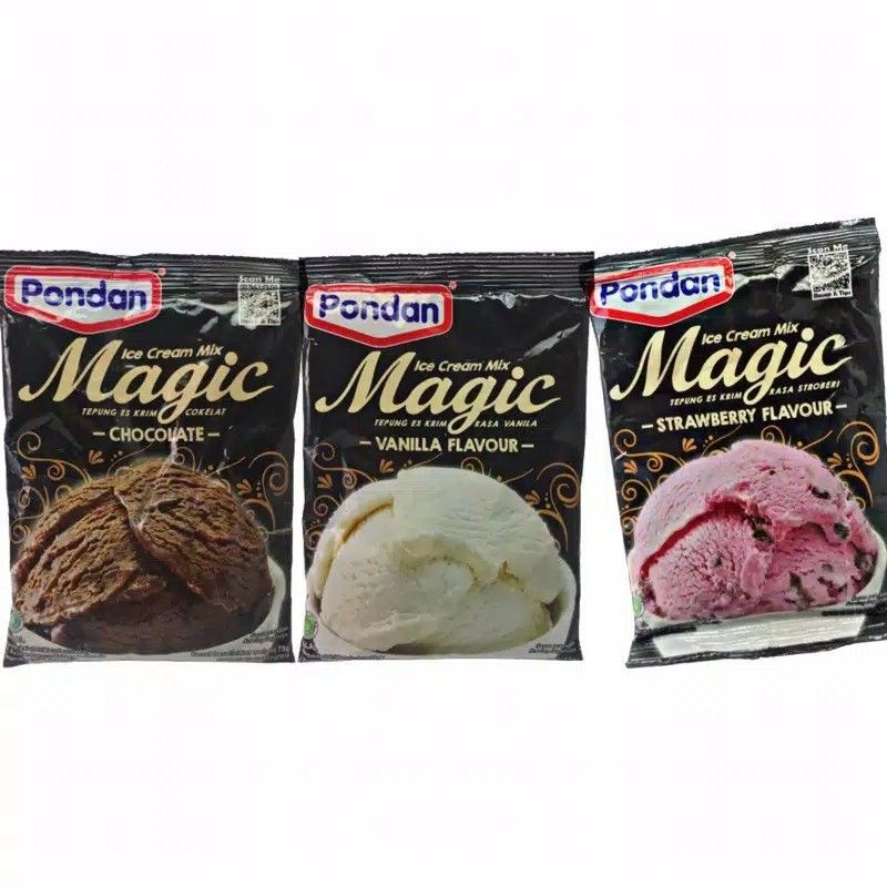 

PONDAN MAGIC ICE CREAM POUCH CHOCOLATE VANILLA STROWBERRY 160 g