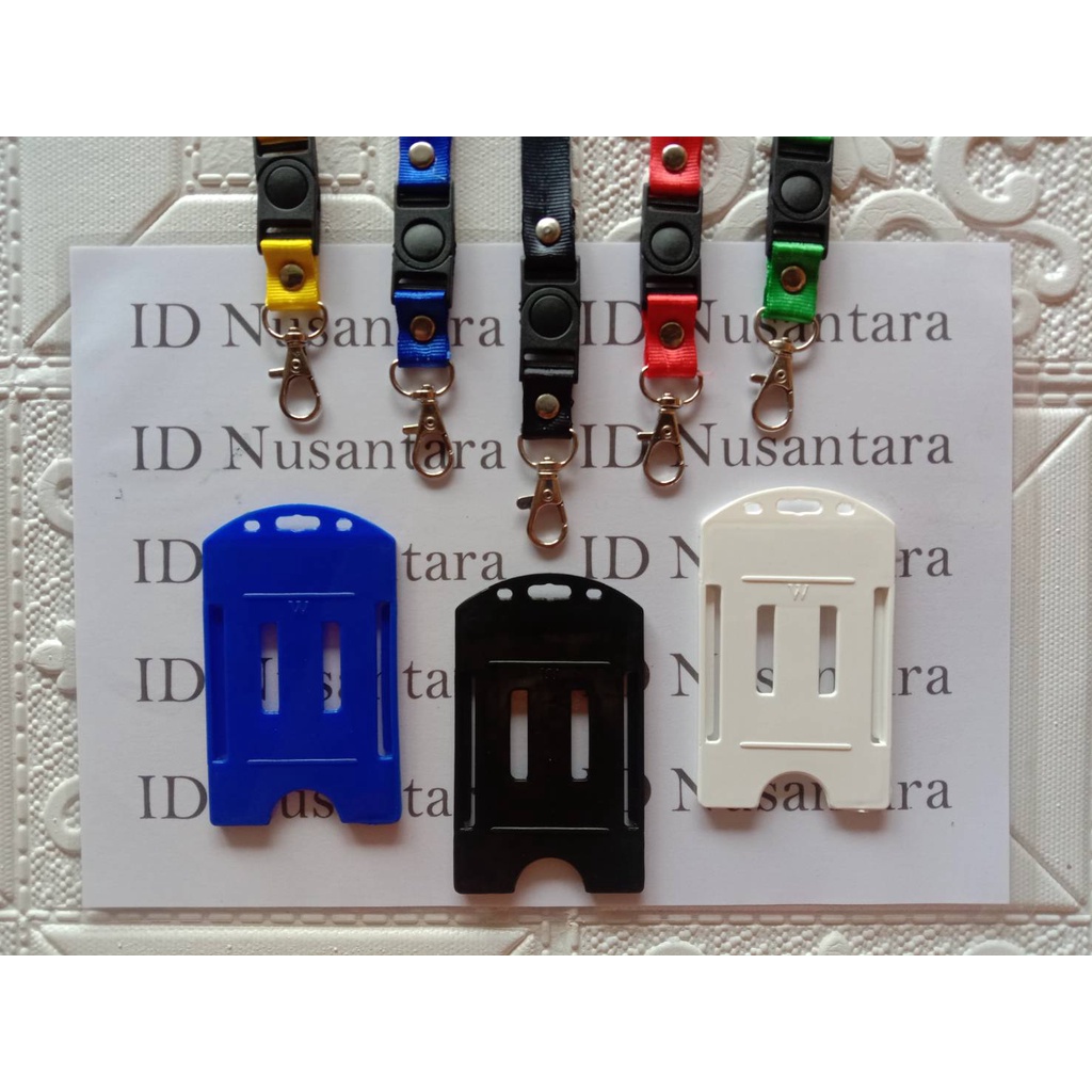 

Paket Tali 1.5cm Stofer + Casing ID Card Plastik Tebal