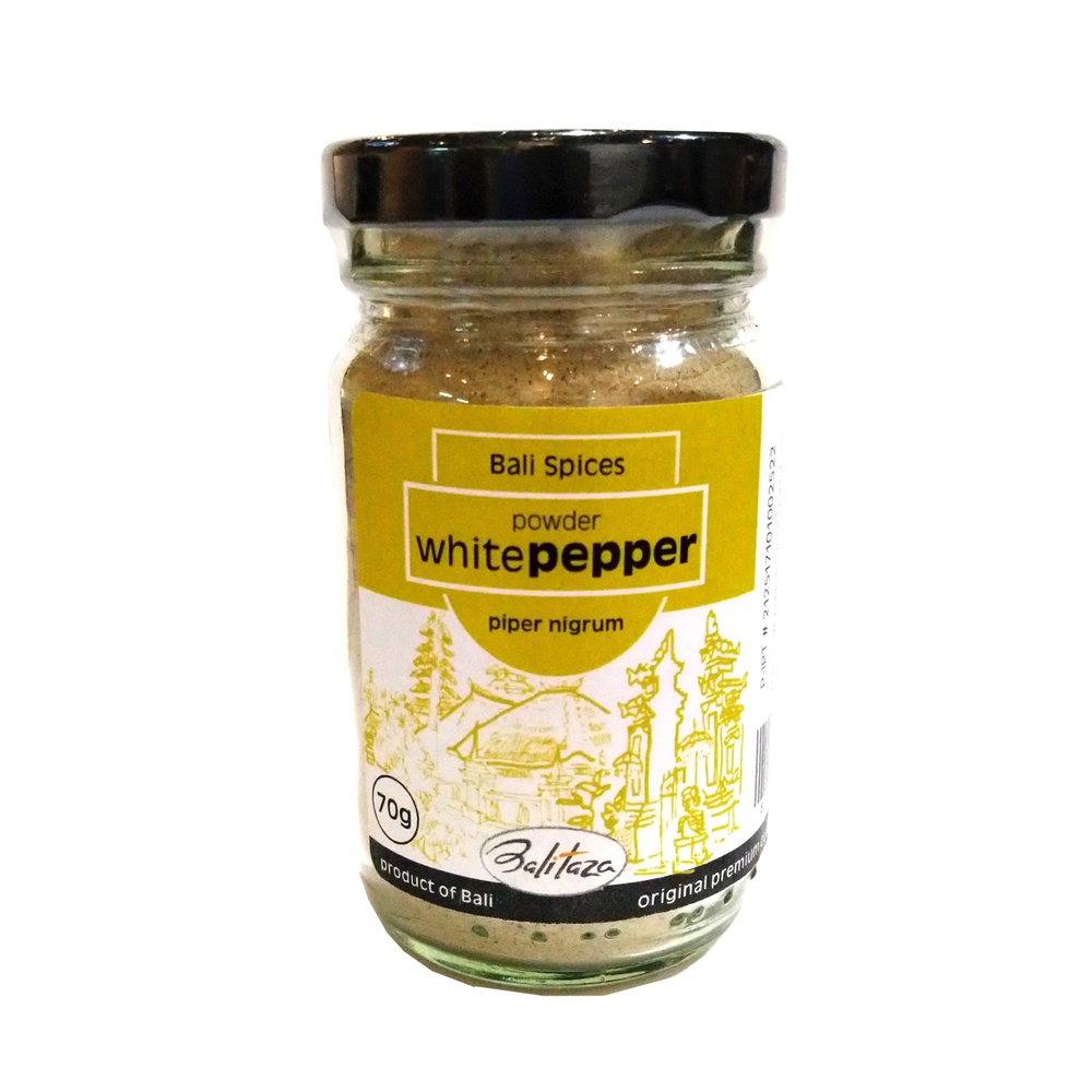 

Balitaza White Pepper Powder 70gr - Spices /glass jar