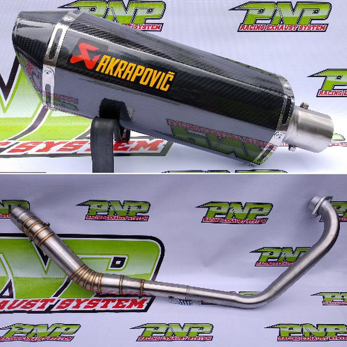 HOT Knalpot Racing Akrapovic Layang Fullsystem Yamaha Byson, Scorpio HOT