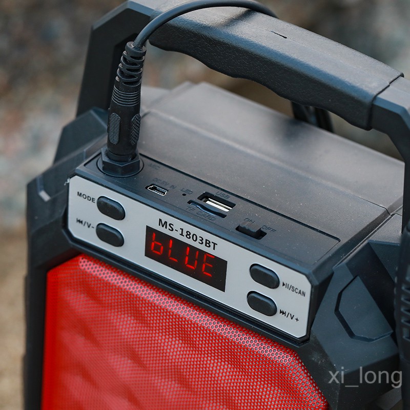 [✅COD]1803BT  Portable Speaker+mac speaker 5 inch FM Radio / USB / SD / AUX  speaker sound woofer