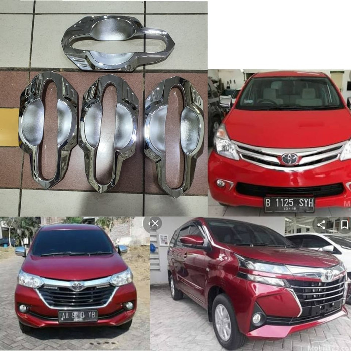 Outer mangkok handle pintu chrome TOYOTA ALL NEW AVANZA / ALL NEW XENIA 2012-2021 CROME