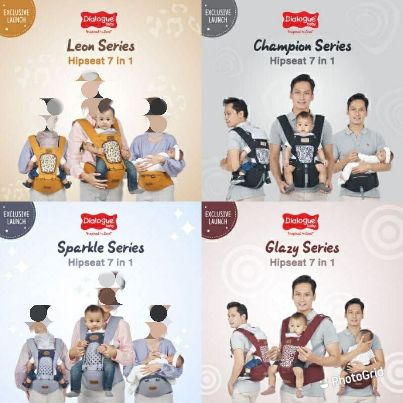 gendongan dialogue baby hipseat 7in1 tipe dgg 1030 , dgg 1031 , dgg 1032 , dgg 1033