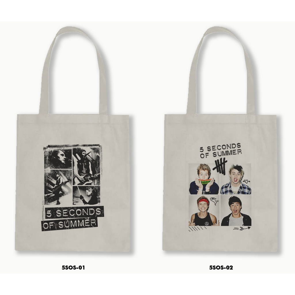 TOTE BAG BLACU  - 5 SECOND OF SUMMER / 5SOS